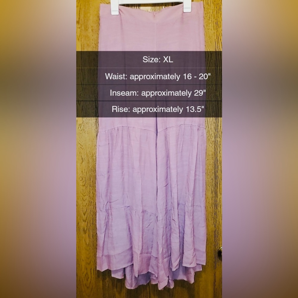 Coco + Carmen Boho Ruffle Pant | NWT | Sz: XL | Rise - 13.5” | Inseam - 29" - Picture 10 of 10